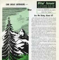 Our Great Outdoors- What Are We Doing About It?