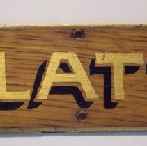 Senator Platt Nameplate