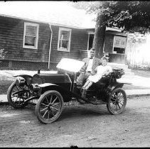 Estella and Joseph I. West in Auto