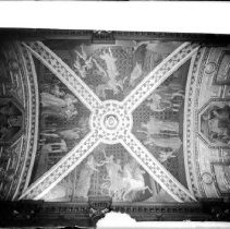 Ceiling Painting by H.S.Mowbray at Gunn Memorial Library