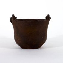 small iron pot - front