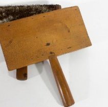 Three pair of carding combs -  C. Top, close up