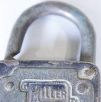 Miller key padlock - Close-up