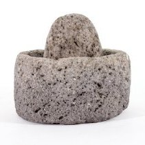 Stone mortar & pestle - Front