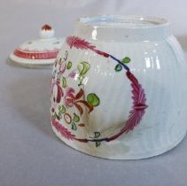 Tea Service Pieces -  Sugar bowl, close up with cover