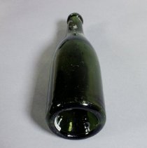 Green Glass Wine Bottle - Bottom