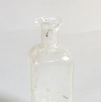 Clear Glass Medicine Bottle -  Side 3