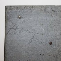 Woodbury directional sign - detail back