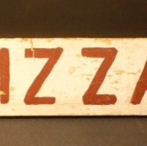 Ritchie's PIZZA sign - front view