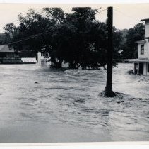 Intersection of Main St. and Green Hill Rd. during Flood of 1955