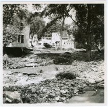 School St. looking towards Main St. after the Flood of 1955 - front