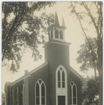 Postcard of St. Andrew's Church in Marbledale - front