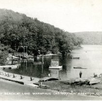 Sandy Beach at Lake Waramaug Casino, New Preston, Conn.