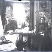 Ms. Woodruff, Ms. Lyons, and Mrs. Bacon Having Tea