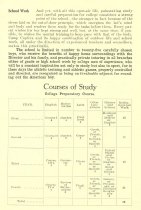 School Work
Courses of Study