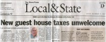 New guest house taxes unwelcome