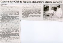 Captiva Bay Club to replace McCarthy's Marina cottages