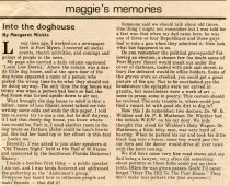 Reporter Margaret Mickle comes out of retirement