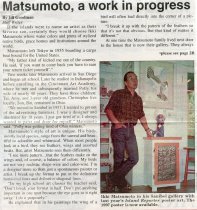 Matsumoto, a work in progress