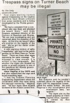 Trespass signs on Turner Beach may be illegal