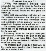 Proposed bike path rolling along
