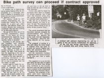 Bike path survey can proceed in contract approved