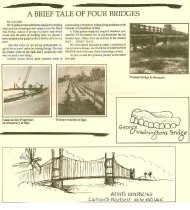 A Brief Tale of Four Bridges