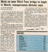 Work on new Blind Pass bridge to begin in March, transportation director says