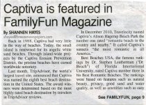 Captiva is featured in FamilyFun Magazine