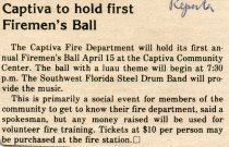 Captiva to hold first Firemen's Ball