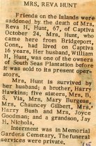 Mrs. Reva Hunt