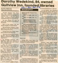 Dorothy Wedekind, 84, owned Gulfview Inn, founded libraries