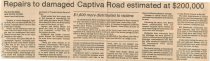 Repairs to damaged Captiva Road estimated at $200,000