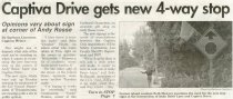 Captiva Drive gets new 4-way stop