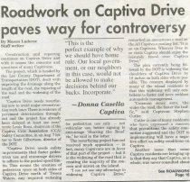 Roadwork on Captiva Drive paves way for controversy