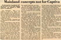 Mainland concepts not for Captiva