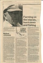 Farming on the islands, hurricanes, and fishing