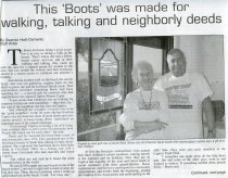 This 'Boots' was made for walking, talking and neighborly deeds