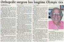Orthopedic surgeon has longtime Olympic ties