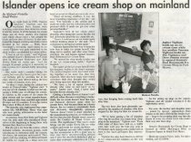 Islander opens ice cream shop on mainland