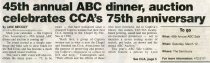 45th annual ABC dinner, auction celebrates CCA's 75th anniversary