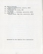 Annual Juried Show
Sanibel Captiva Art League
November 20 - December 4, 1