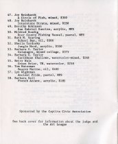 Annual Juried Show
Sanibel Captiva Art League
November 22 - December 6, 1