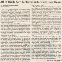 All of Buck Key declared historically significant