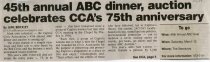 45th annual ABC dinner, auction celebrates CCA's 75th anniversary