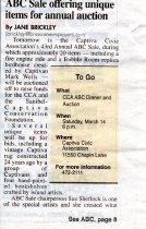 ABC Sale offering unique items for annual auction