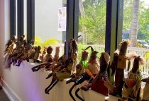 Katie Gardenia's hand-made dolls