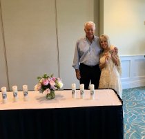 Chairman Roach and Past-Chair Berg pause prior to the guests arrival