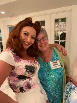 Actress Dena Galyean as Dorothy Price Wakefiled  with Mary Jane Vinson