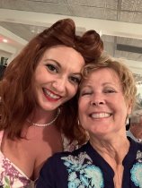 Actress Dena Galyean as Dorothy Price Wakefiled  with Merni Libonate